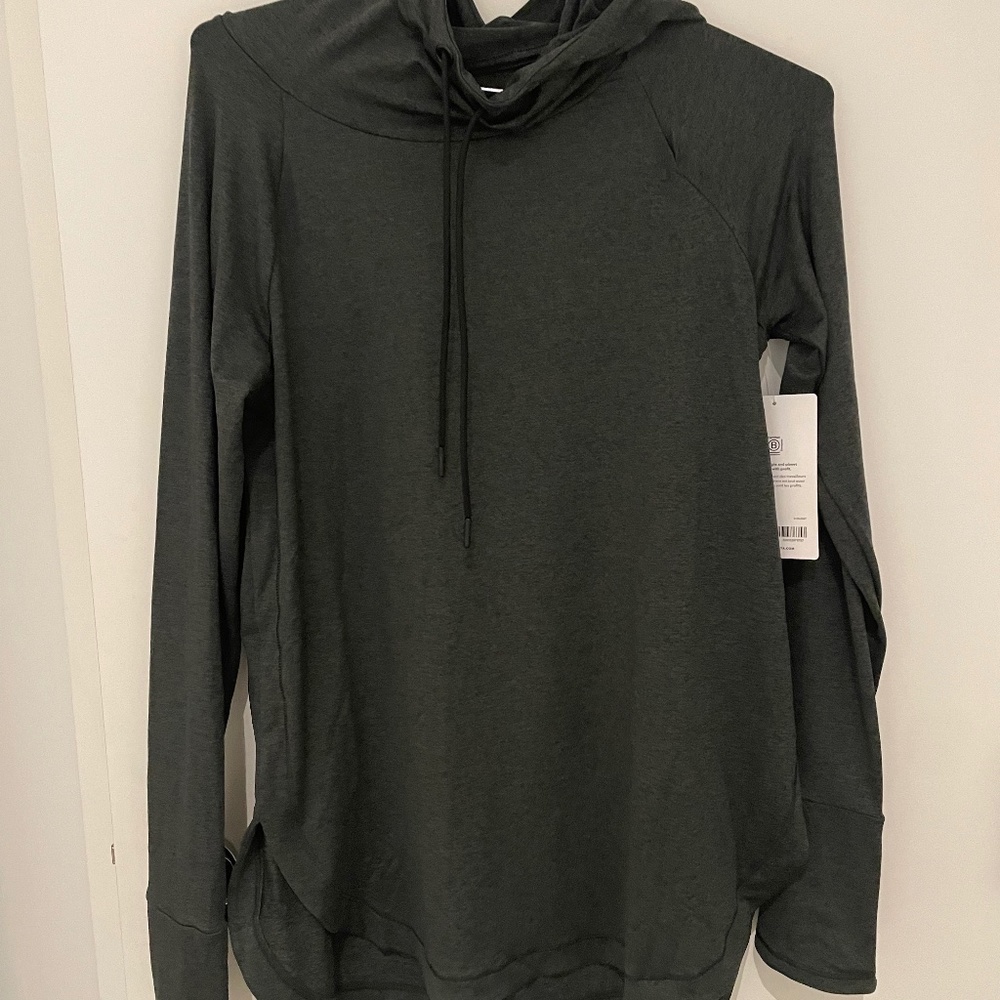 Athleta Uptempo Hoodie Smoke Grey